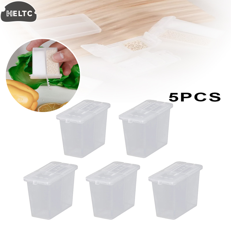 Camping Cooking Container - กระปุกใส่เครื่องปรุงอเนกประสงค์สำหรับแคมป์ปิ้ง 1/2/5 ชิ้น พร้อมฝาปิด 2 ช่อง