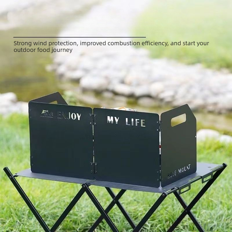 แผ่นบังลมเตาแคมป์ปิ้งแบบพับได้ - Camping Hiking Cooking บทวิจารณ์และราคา
