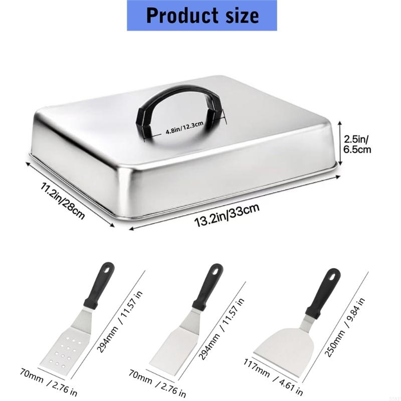 ฝาครอบด้านบนเรียบทรงสี่เหลี่ยม - Camping Cooking Flat Top บทวิจารณ์และราคา