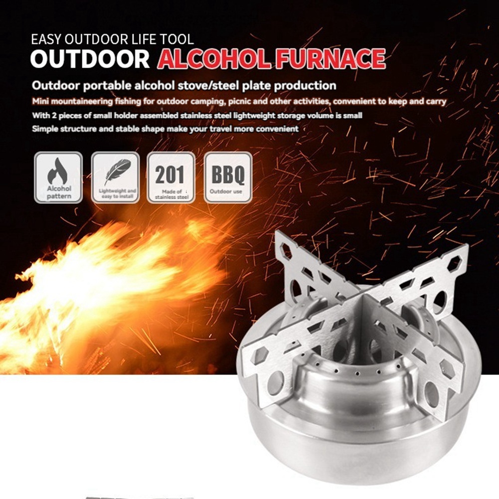 แบบพกพามินิเตาแอลกอฮอล์ Crosse - Camping Hiking Cooking บทวิจารณ์และราคา