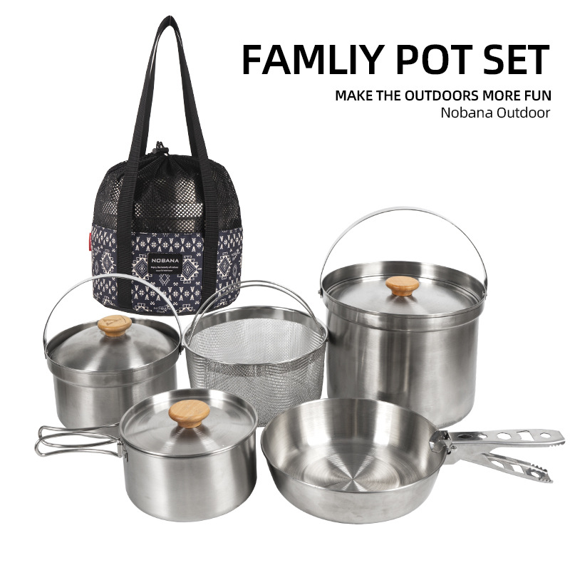 NOBANA ใหม่ล่าสุดกลางแจ้งชุดหม - Camping Hiking Cooking บทวิจารณ์และราคา