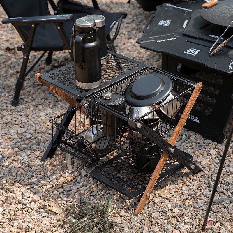 โต๊ะพับแบบพกพาสำหรับตั้งแคมป์  - Camping Cooking Table บทวิจารณ์และราคา
