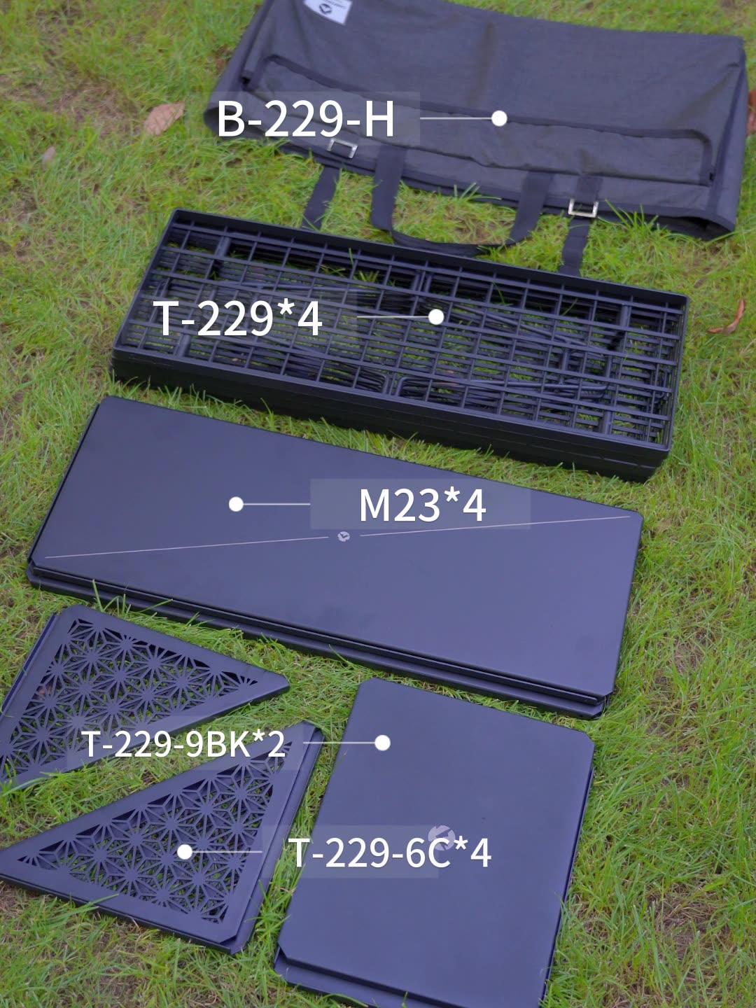 CAMPINGMOON T-229-9BK-2P โต๊ะพ - Camping Cooking Table บทวิจารณ์และราคา