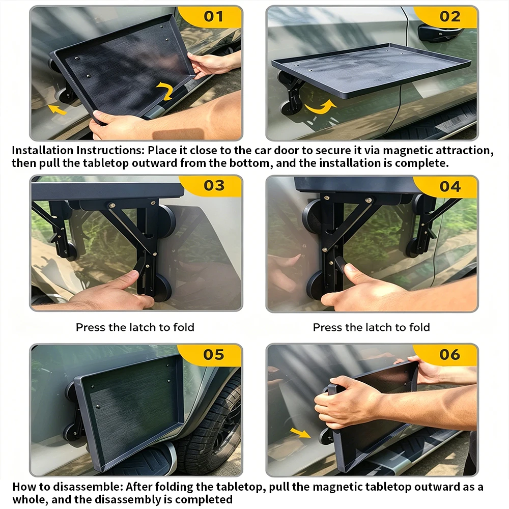 ถาดวางของแบบพับได้สำหรับประตูร - Camping Cooking Table บทวิจารณ์และราคา